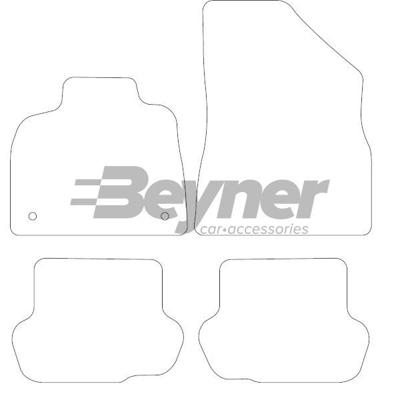 Velours Automatten passend voor Citroen DS5 2012- 4-delig HL1091454