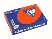 Clairefontaine Trophée Intens, gekleurd papier, A4, 160 g, 250 vel, kardinaalrood - thumbnail