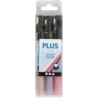 Creativ Company Plus color verfstiften - fuchsia,dusty rose,donker lila - thumbnail