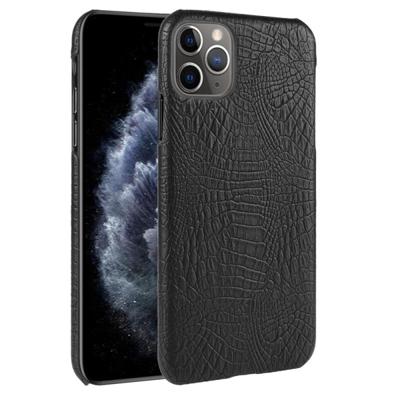 Voor iPhone 11 Pro schokbestendige krokodil textuur PC + PU case (zwart)