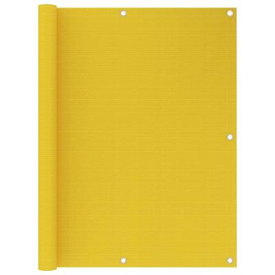 VidaXL Balkonscherm 120x600 cm hdpe geel VidaXL Balkonscherm 120x600 cm hdpe geel