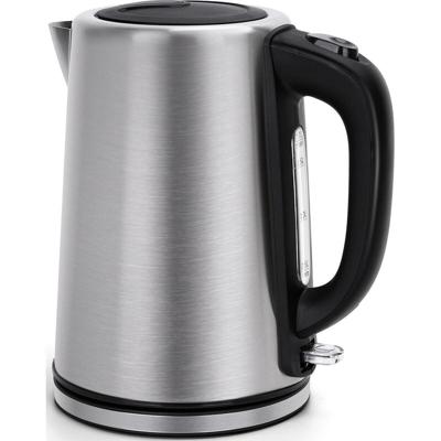 Waterkoker 1.7L - Snelkookfunctie 3000W - RVS Zwart/Zilver