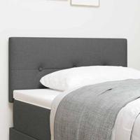 LED-hoofdbord met LED -striplichten Donkergrijs 90 cm Stof - thumbnail