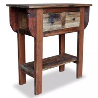 VidaXL Wandtafel 80x35x80 cm gemengd gerecycled hout - thumbnail