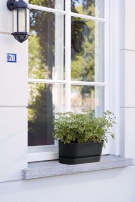 Elho greenville trough long 50 living black Elho greenville trough long 50 living black