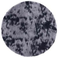 Hoogpolig vloerkleed NAVARRA 120x120 cm polyester donkergrijs - thumbnail