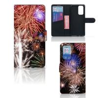 OnePlus 9 Pro | Wallet Case | met Pasjes | Vuurwerk - thumbnail