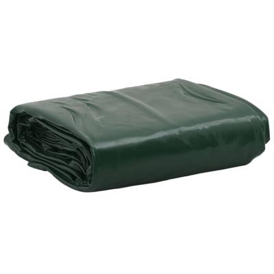 VidaXL Dekzeil 650 g/m² ø 4 m groen