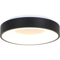 Steinhauer Plafondlamp Ringlede Ø 48 cm 2563 zwart Steinhauer Plafondlamp Ringlede Ø 48 cm 2563 zwart