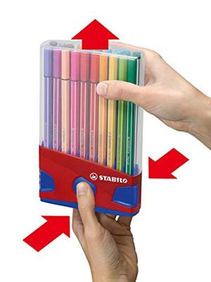 STABILO Viltstift Pen 68 ColorParade 6820-04 Veelkleurig gesorteerd 1 mm 20 stuk(s)