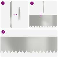 Tuinrand 20 pcs Zilver 100 x 0.05 x 20 cm Gegalvaniseerd staal - thumbnail