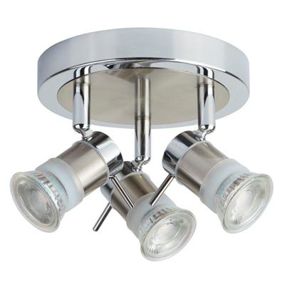 Searchlight Badkamer opbouwspotAries 3-lichts grijs - 7443CC-LED