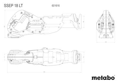 Metabo SSEP 18 LT Accu-reciprozaag 601616850 Zonder accu, Zonder lader 18 V