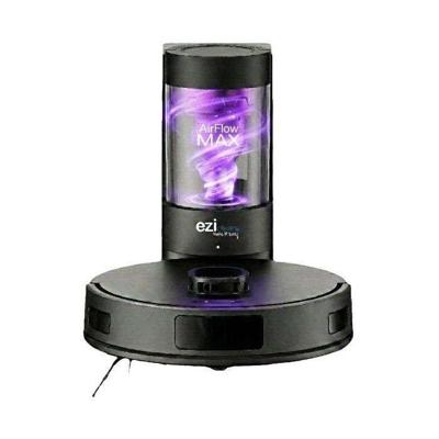 EZICLEAN AirFlow MAX Robotstofzuiger en -dweil - Connected LiDAR met Leegstation - 15.000 Pa - 2 L - 160 min - Zwart