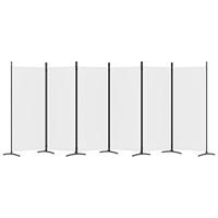 Kamerscherm met 6 panelen 520x180 cm stof wit - thumbnail