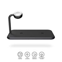 ZENS Dual qi Apple-Watch ZEDC05B Inductie lader 2000 mA Uitgangen Qi-standaard Zwart - thumbnail