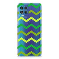 Motorola Moto G100 | TPU bumper | Zigzag Groen - thumbnail