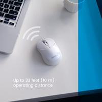 Perixx PERIMICE-802 W Muis Bluetooth Optisch Wit 3 Toetsen 1000 dpi - thumbnail