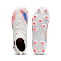PUMA Future 8 Match Gras / Kunstgras Voetbalschoenen (MG) Kids Wit Felrood Blauw - thumbnail
