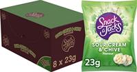 Snack A Jacks sour cream & chive (8x 23gr) - thumbnail