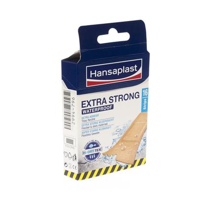 Hansaplast Extra strong waterproof 16 Stuks Hansaplast Extra strong waterproof 16 Stuks
