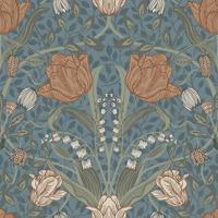 Dutch Wallcoverings Apelviken - Filippa Blue/Blush - Blauw/Beige - thumbnail
