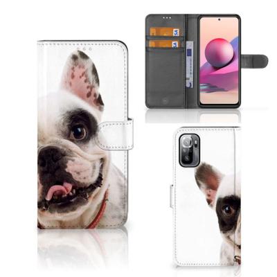 Xiaomi Redmi Note 10/10T 5G | Poco M3 Pro | Telefoonhoesje | Met pasjeshouder | Franse Bulldog Xiaomi Redmi Note 10/10T 5G | Poco M3 Pro | Telefoonhoesje | Met pasjeshouder | Franse Bulldog