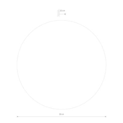 Lyora Spiegel met lampRing Led Mirror L chroom - 10278