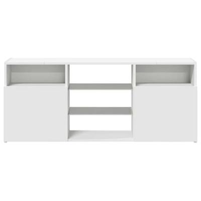 Tv-meubel met LED-verlichting 120x30x50 cm wit