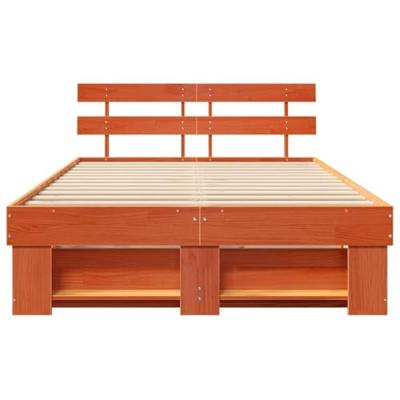 Bedframe Wasbruin 120 x 200 cm Massief grenenhout Bedframe Wasbruin 120 x 200 cm Massief grenenhout