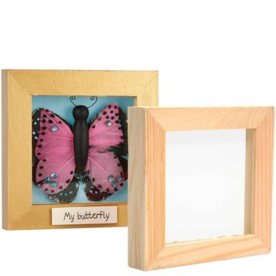 Creativ Company 3d lijst met glas, d: 2,5 cm, afm 12,3x12,3 cm, 1 stuk