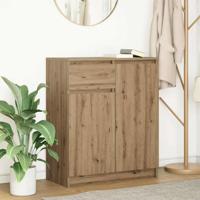 Dressoir lade 71x35x84 cm spaanplaat artisanaal eikenkleurig - thumbnail