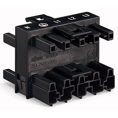WAGO Netsplitter [Netstekker - Netbus, Netbus, Netbus] Totaal aantal polen: 5 Wit 25 stuk(s)