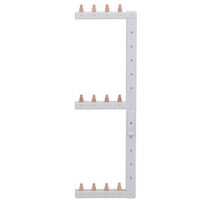 Hager KCF668L Hager KCF668L faserail 3+N-polig 3 rijen 125 mm links verticaal Phase busbar Bruin, Blauw 4-polig 1 stuk(s)