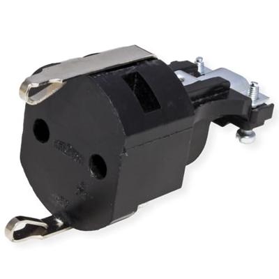 Bachmann 913.175 Koppeling met randaarde Rubber, Silicone 250 V Zwart IP20