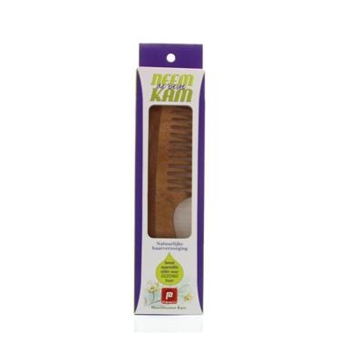 Holisan Neem houten kam handvat grof 1 Stuks