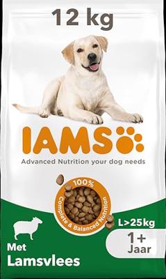Iams for Vitality Adult Large met lam hondenvoer 12 kg
