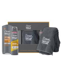 Dove Men+Care - douchegel, anti-transpirant spray en sporthanddoek - Geschenkset - thumbnail