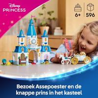 LEGO disney prinses 43275 assepoesters kasteel en paardenkoets - thumbnail