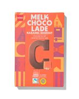 HEMA Chocoladeletter melk karamel zeezout C 135g - thumbnail