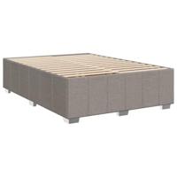 Boxspring met matras stof taupe 140x200 cm - thumbnail