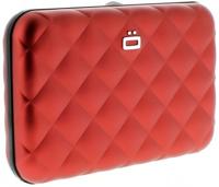 Ogon Dames Creditcardhouder Quilted Button Red - thumbnail