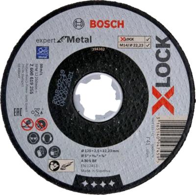 Bosch Accessories Bosch Power Tools 2608619255 Doorslijpschijf recht 125 mm 1 stuk(s) Metaal
