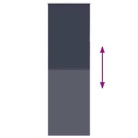 Rolgordijn verduisterend 75x210cm stofbreedte 70,7 cm polyester - thumbnail