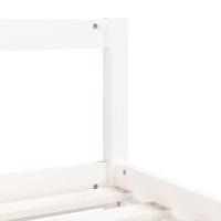 Kinderbedframe 90x190 cm massief grenenhout wit - thumbnail