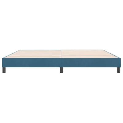 Bedframe zonder matras 180x220 cm fluweel donkerblauw