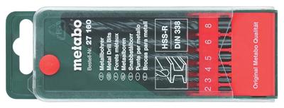 Metabo 627160000 Metaal-spiraalboor 6-delig 2 mm, 3 mm, 4 mm, 5 mm, 6 mm, 8 mm 6 stuk(s)
