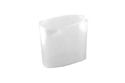 Krimpkous 70mm, Blauw transparant (1m)