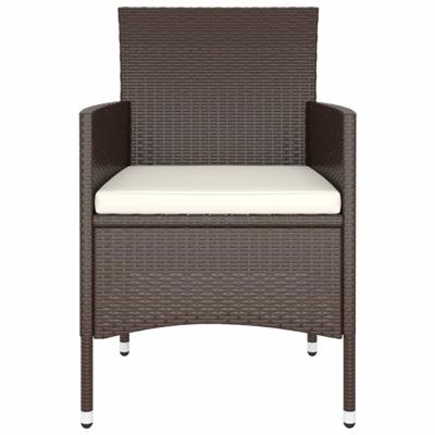 5-delige Loungeset poly rattan bruin - thumbnail