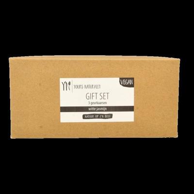 Yours Naturally Giftset 3 votive geurkaarsen witte jasmijn 1 Set Yours Naturally Giftset 3 votive geurkaarsen witte jasmijn 1 Set
